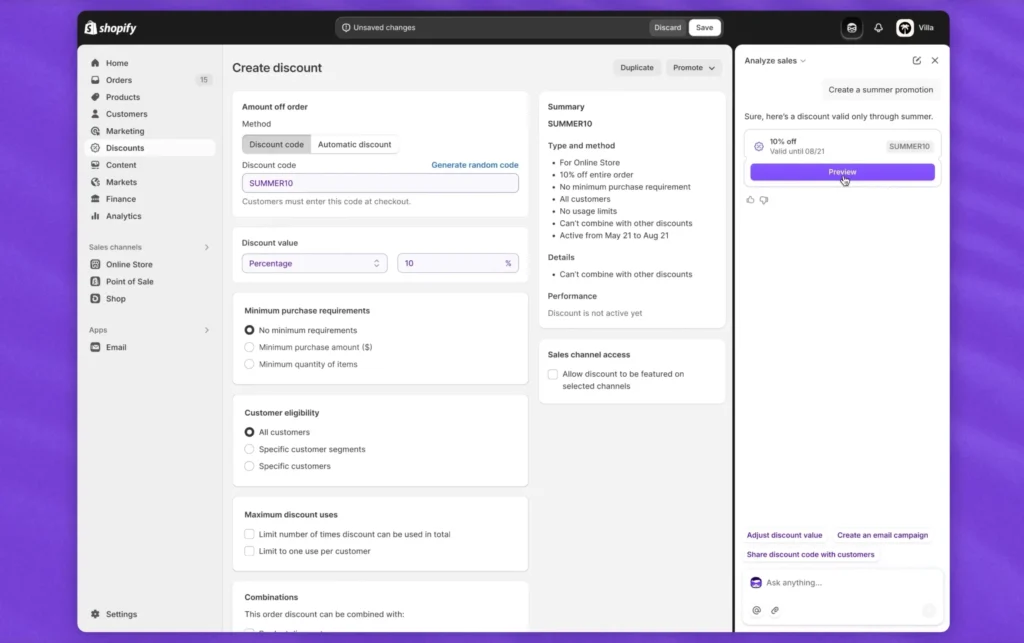 Shopify AI: SIdekick